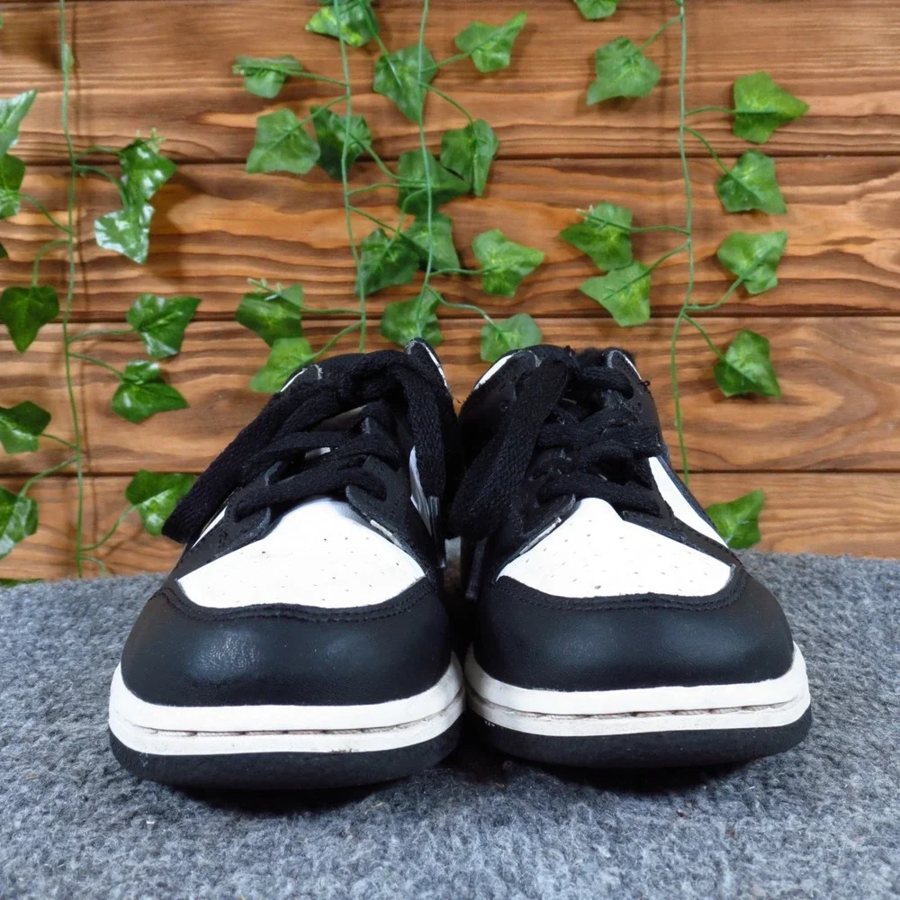 Nike Dunk Low Retro Kids Sneakers Size 3Y Everyday Athleisure Black White